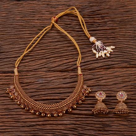 Antique Mala Necklace With Gold Plating