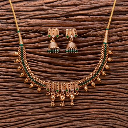 Antique Thushi Necklace With Gold Plating