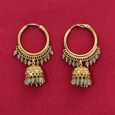 Antique Moti Jhumki With Gold Plating