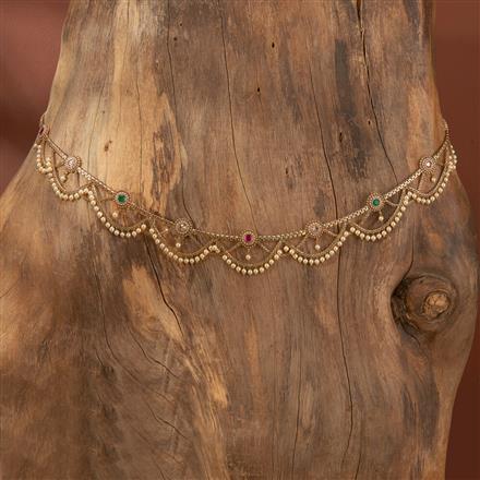 Antique Moti Belt With Gold Plating