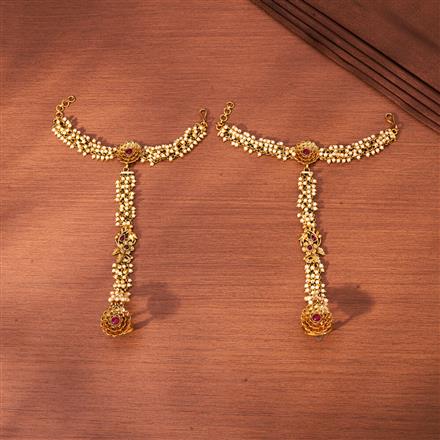 Antique Moti Hath Pan With Gold Plating