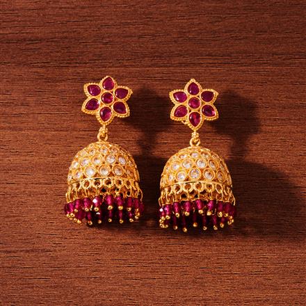 Antique Jhumki With Gold Plating