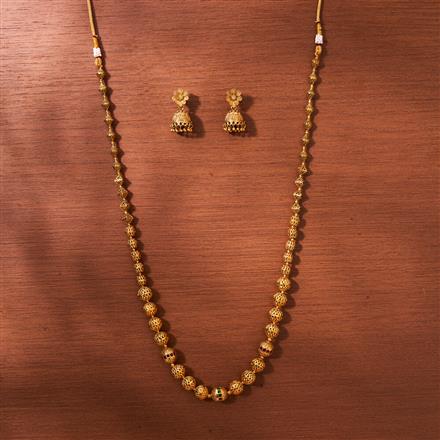 Antique Mala Necklace With Gold Plating