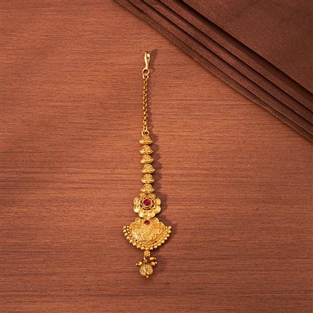 Antique Classic Tikka With Matte Gold Plating