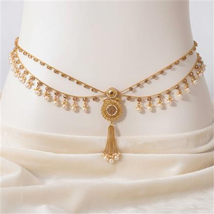 Antique Pearl Belt With Gold Plating