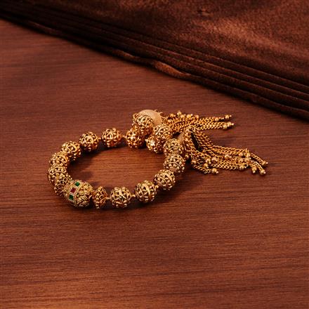 Antique Adjustable Bracelet With Gold Plating