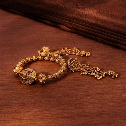 Antique Adjustable Bracelet With Gold Plating