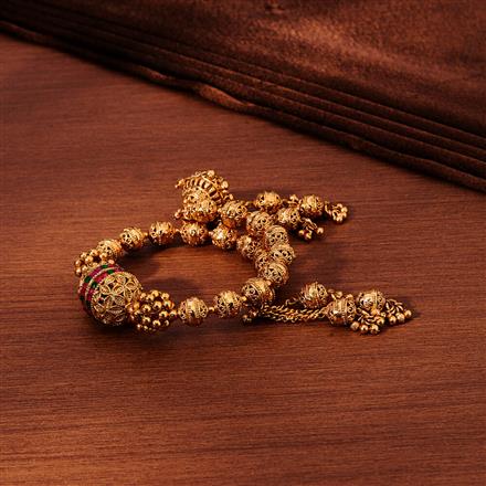 Antique Adjustable Bracelet With Gold Plating