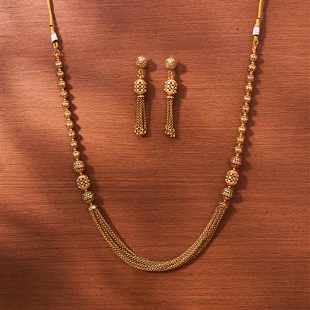 Antique Mala Necklace With Gold Plating