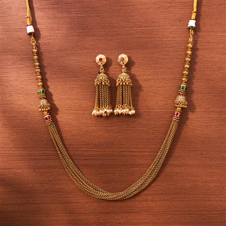 Antique Mala Necklace With Gold Plating