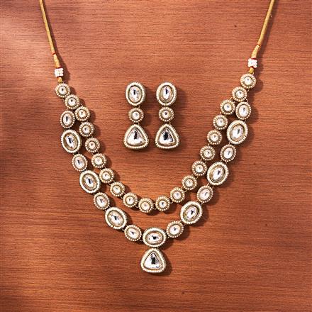 Antique Classic Necklace With Mehndi Plating