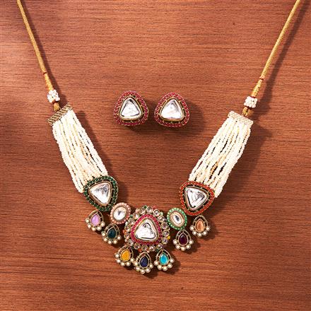 Antique Choker With Mehndi Plating