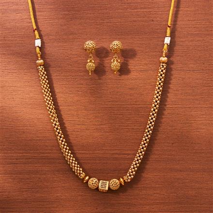 Antique Thushi Necklace With Gold Plating