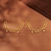 Antique Pearl Ear Chain With Gold Plating
