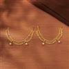 Antique Pearl Ear Chain With Gold Plating