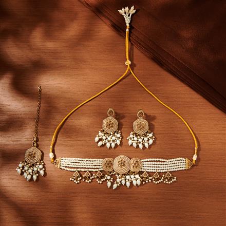 Antique Choker With Mehndi Plating