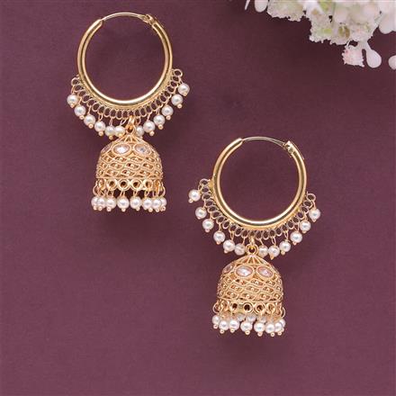 Antique Bali Jhumki With Gold Plating