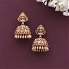 Antique South Indian Jhumki With Matte Gold Plating