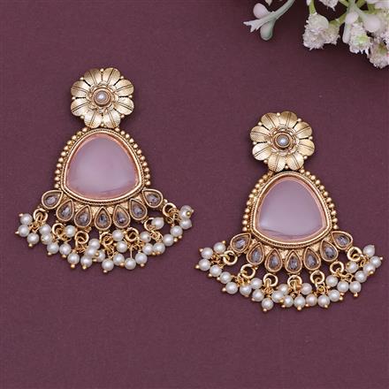 Antique Pearl Earring With Gold Plating