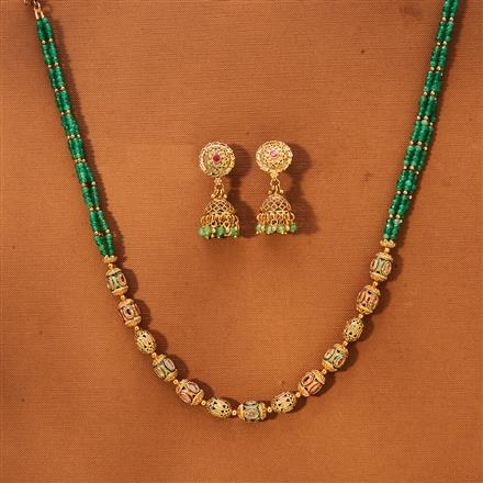 Antique Mala Necklace With Gold Plating