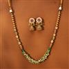 AntiqueMoti Mala Necklace With Gold Plating