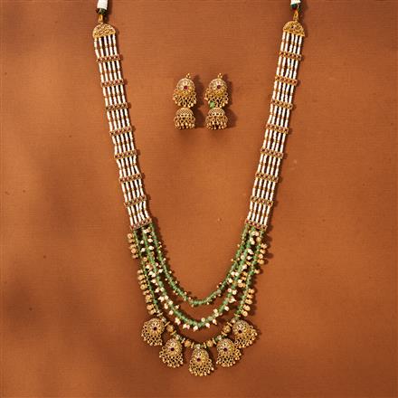 Antique Mala Necklace With Gold Plating