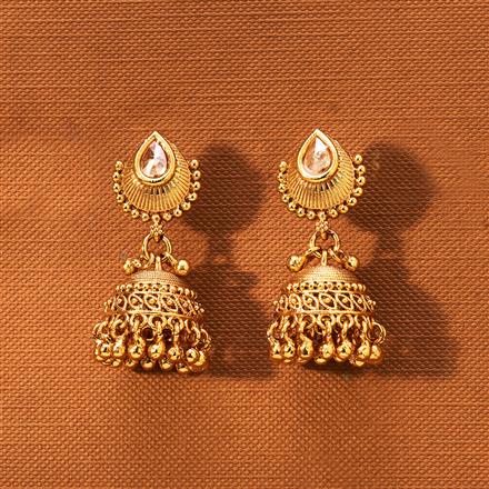 Antique Jhumki With Gold Plating