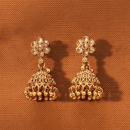 Antique Jhumki With Gold Plating