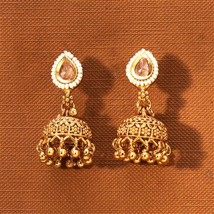 Antique Jhumki With Gold Plating