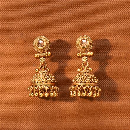 Antique Jhumki With Gold Plating