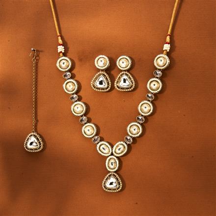 Antique Classic Necklace With Mehndi Plating