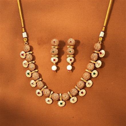 Antique Meenakari Necklace With Gold Plating