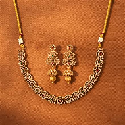 Antique Classic Necklace With Gold Plating