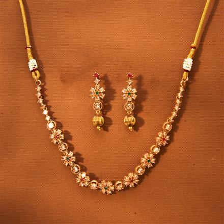 Antique Delicate Necklace With Gold Plating