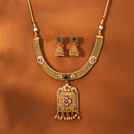 Antique Classic Necklace With Gold Plating