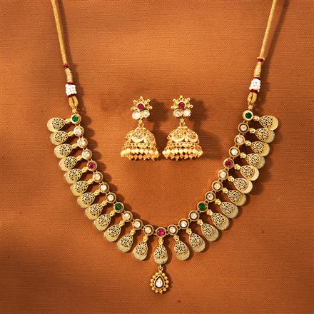Antique Classic Necklace With Gold Plating