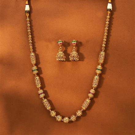 Antique Mala Necklace With Gold Plating
