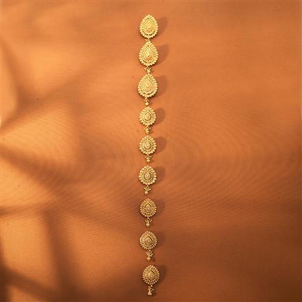 Antique Plain Gold Hair Brooch With Gold Plating