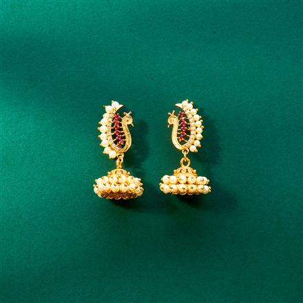 Antique Moti Earring With Gold Plating