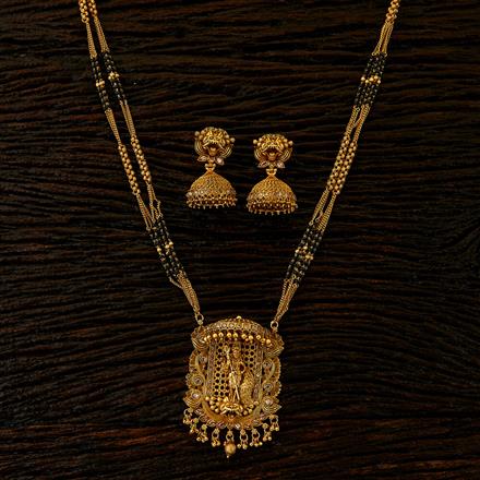 Antique Temple Mangalsutra with gold plating