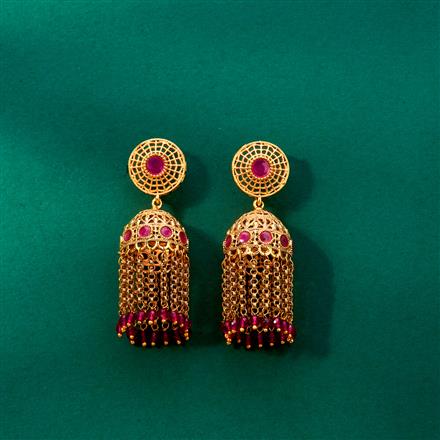 Antique Jhumki With Gold Plating