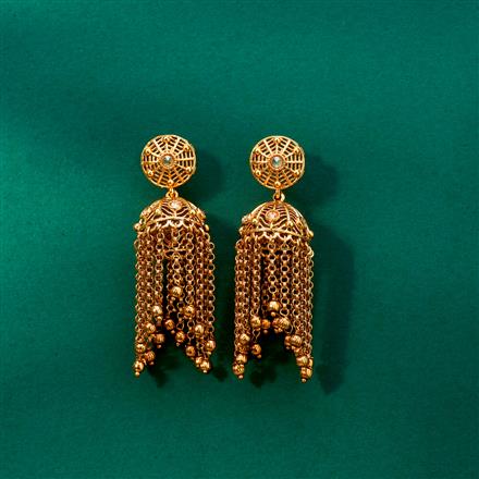 Antique Jhumki With Gold Plating