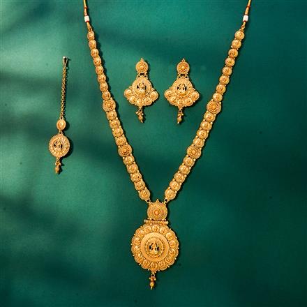 Antique Plain Gold Necklace With Gold Plating