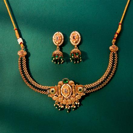 Antique Classic Necklace With Gold Plating