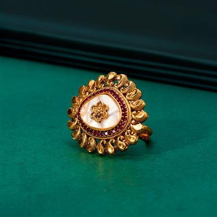 Antique Adjustable Ring With Gold Plating