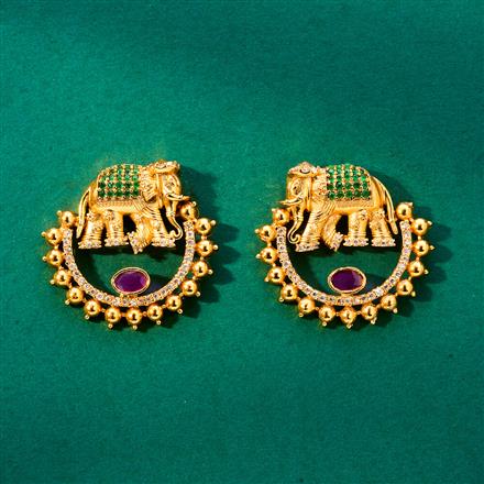 Antique Chand Earring With Gold Plating
