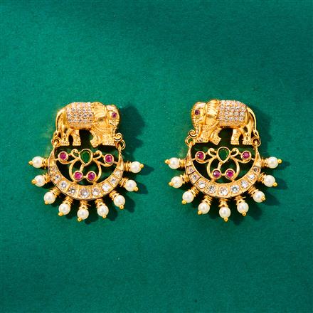 Antique Pearl Tops With Gold Plating