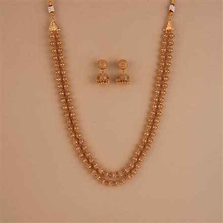 Antique Classic mala Necklace Set With Gold Plating