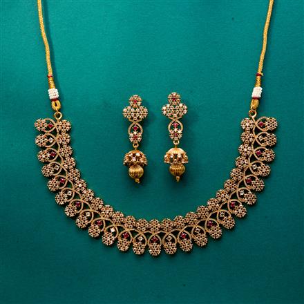 Antique Classic Necklace With Gold Plating
