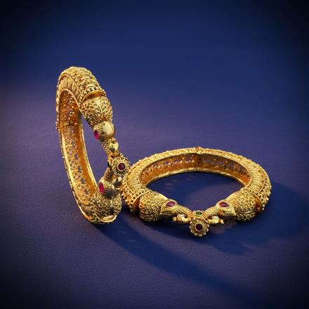 Antique Openable Bangles With Gold Plating